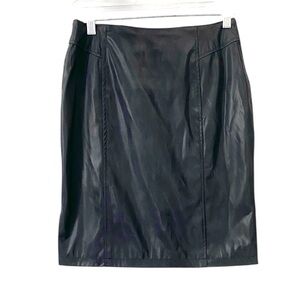 Oscar Leopold Elegant vegan Black Women's mini Skirt size 6